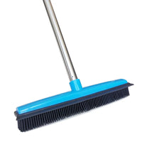 Rubber Broom & Pet Hair Remover with Telescopic Handle